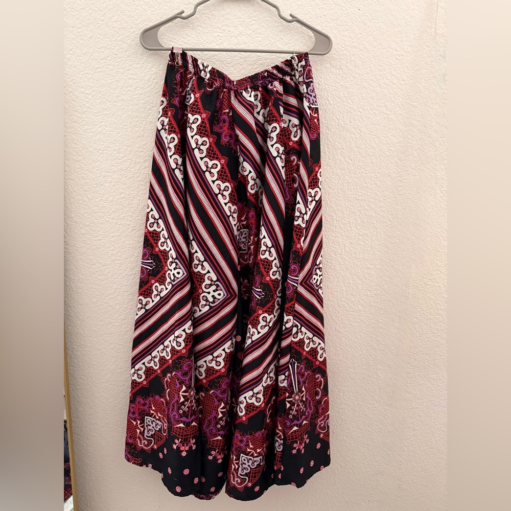 Mix Nouveau Maxi Skirt with Paisley Print